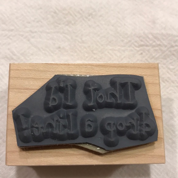 “Thot I’d drop a line!” Rubber stamp - Picture 2 of 2